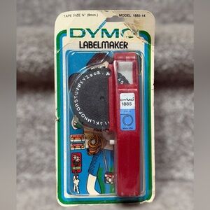 NEW‎ Vintage 1977 Dymo 1885 Label Maker NOS Sealed Retro Office Decor 70s USA